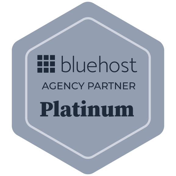 bluehost platinum agency partner badge